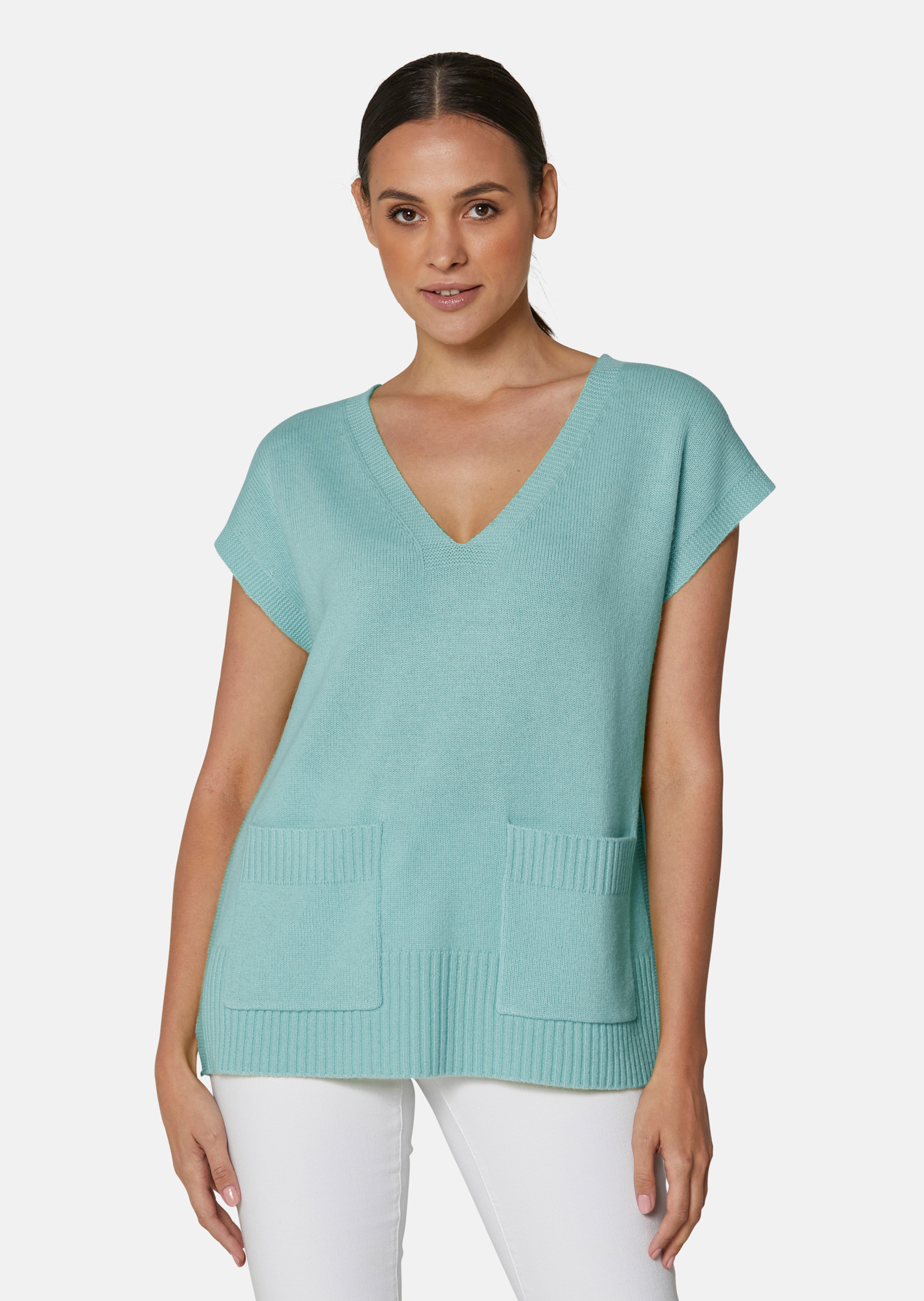 Boxy-Pullover mit Kaschmiranteil