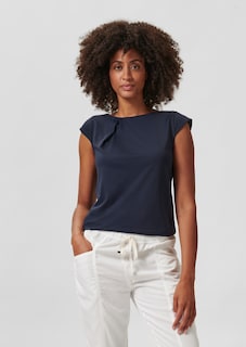 Shirt mit Falten am Ausschnitt thumbnail 1