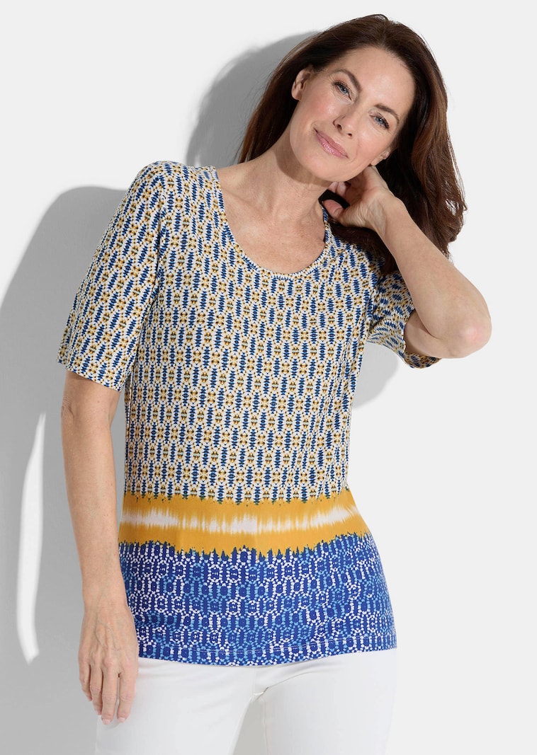 T-shirt avec imprimé ethnique