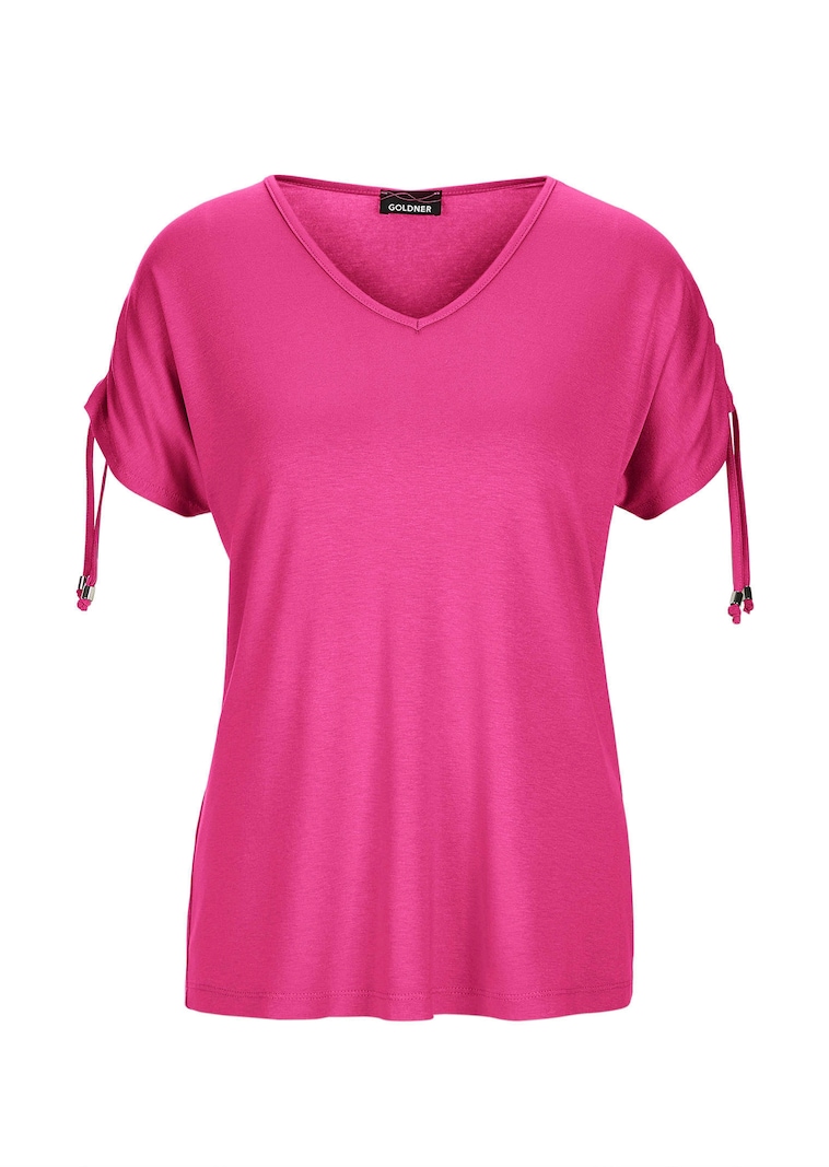 T-shirt à manches froncées