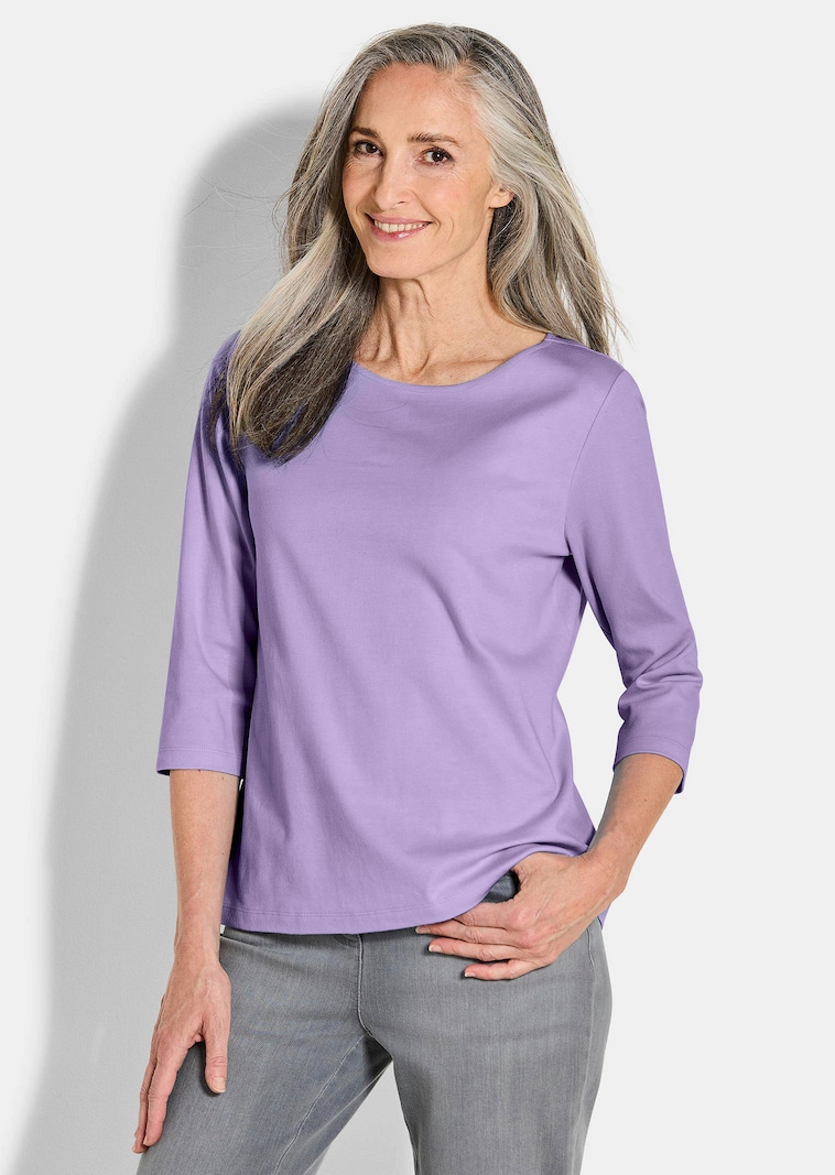 Basic-Shirt aus Interlock-Jersey