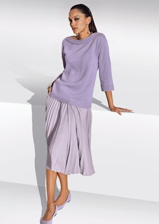 Pullover mit 3/4-Arm und Lurexglanz thumbnail 2