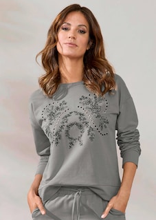 Sweat-shirt agrémenté de broderie séduisante thumbnail 1