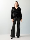 Strickjacke mit filigranem Paillettenbesatz thumbnail 2