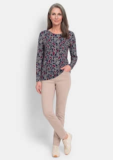 Shirt met lange mouwen en paisleymotief thumbnail 2