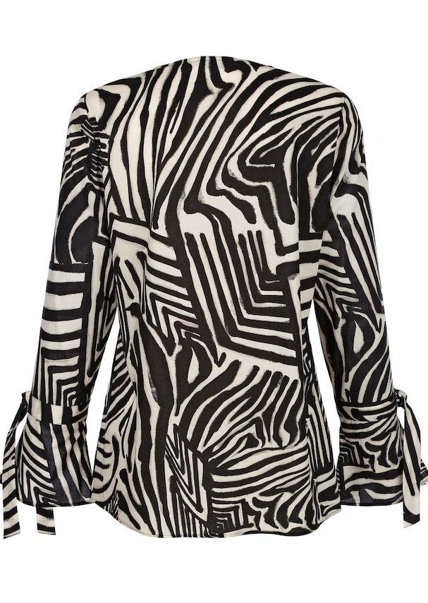 Bluse mit Bindeband am Ärmel 5