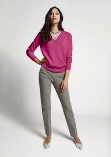 Kaschmirpullover mit V-Ausschnitt thumbnail 7