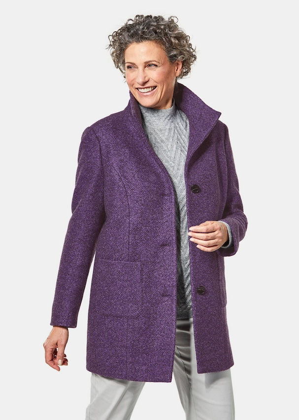 Doux manteau tendance avec de la laine