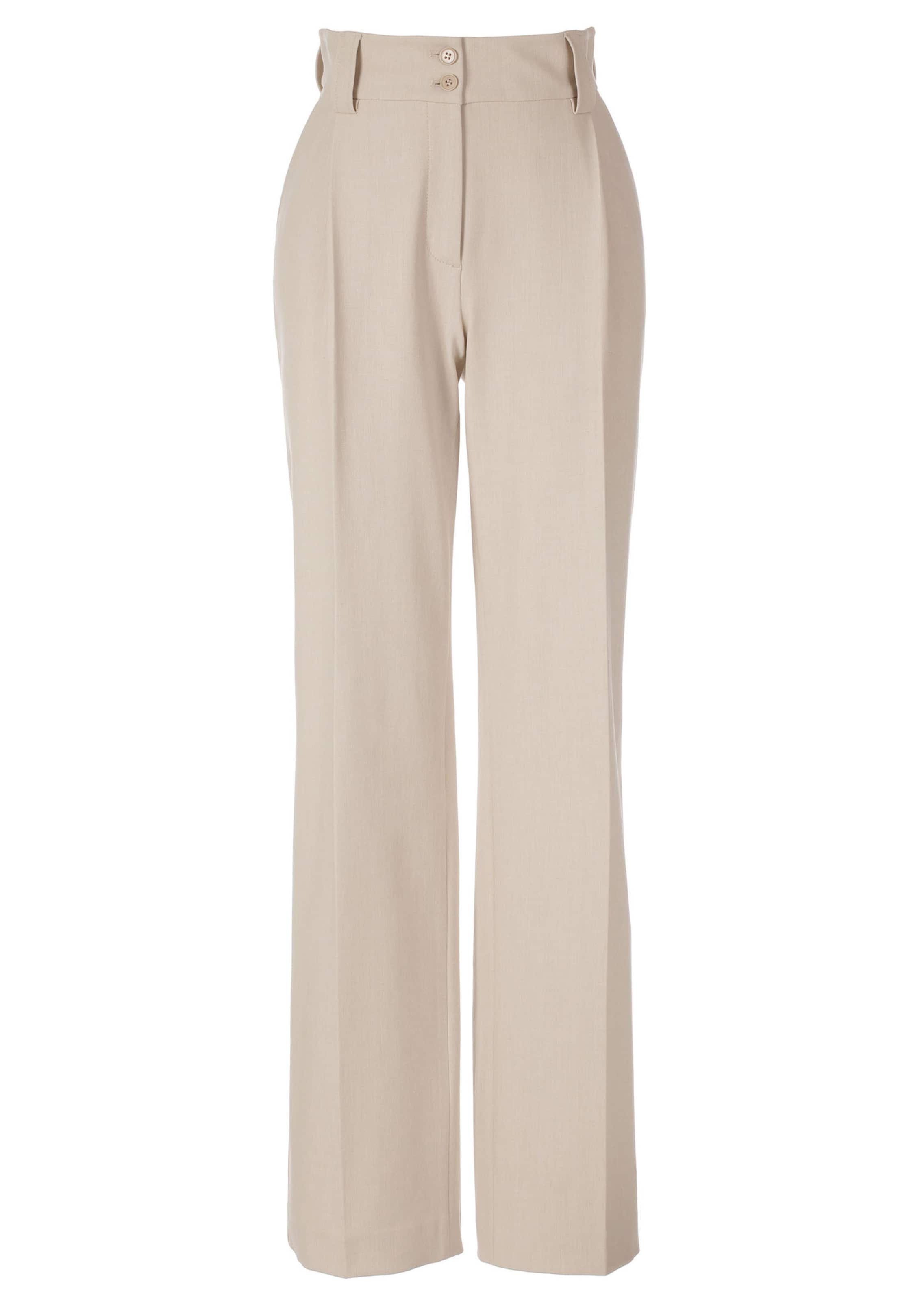 Bundfaltenhose mit hohem Bund