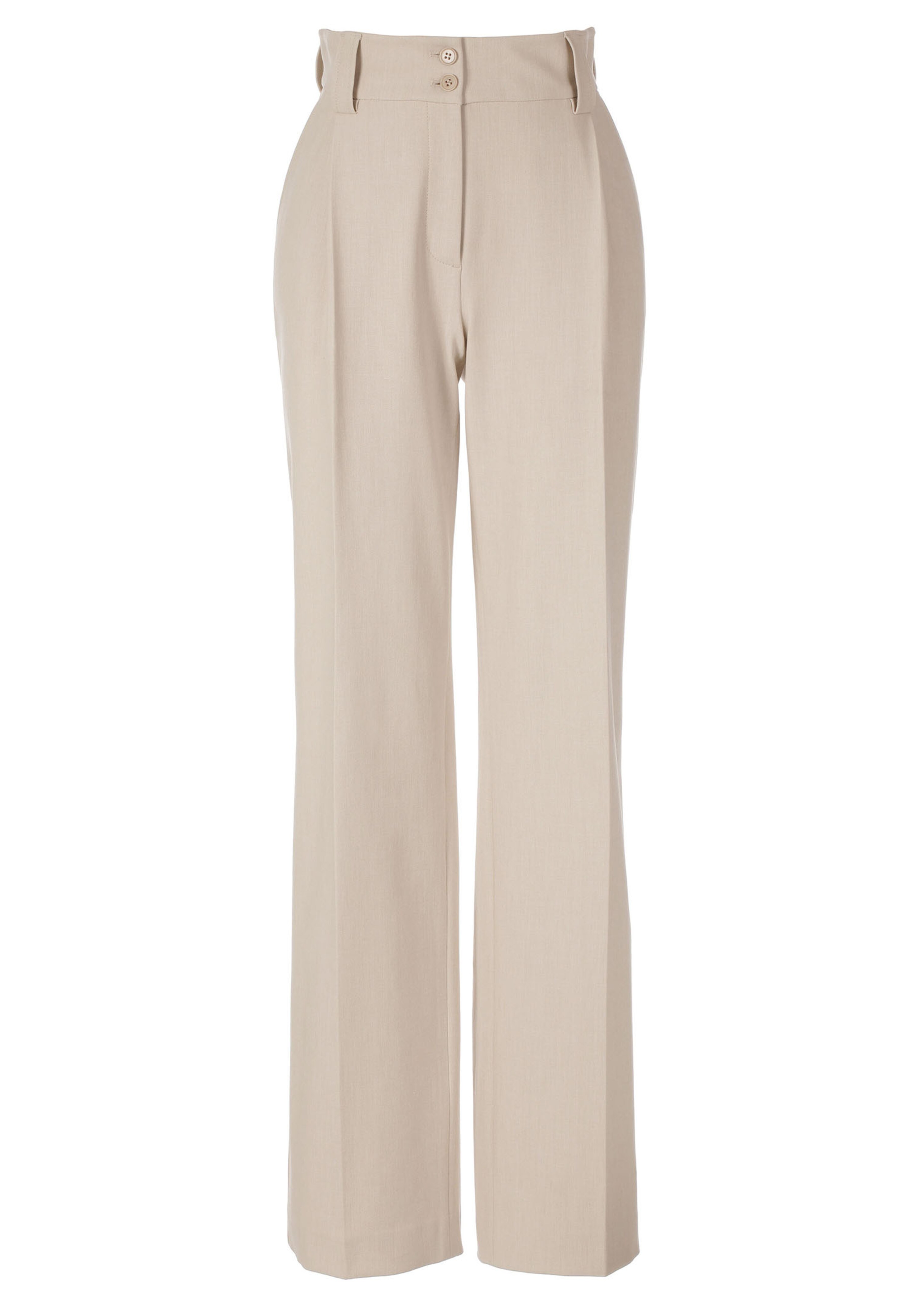 Bundfaltenhose mit hohem Bund