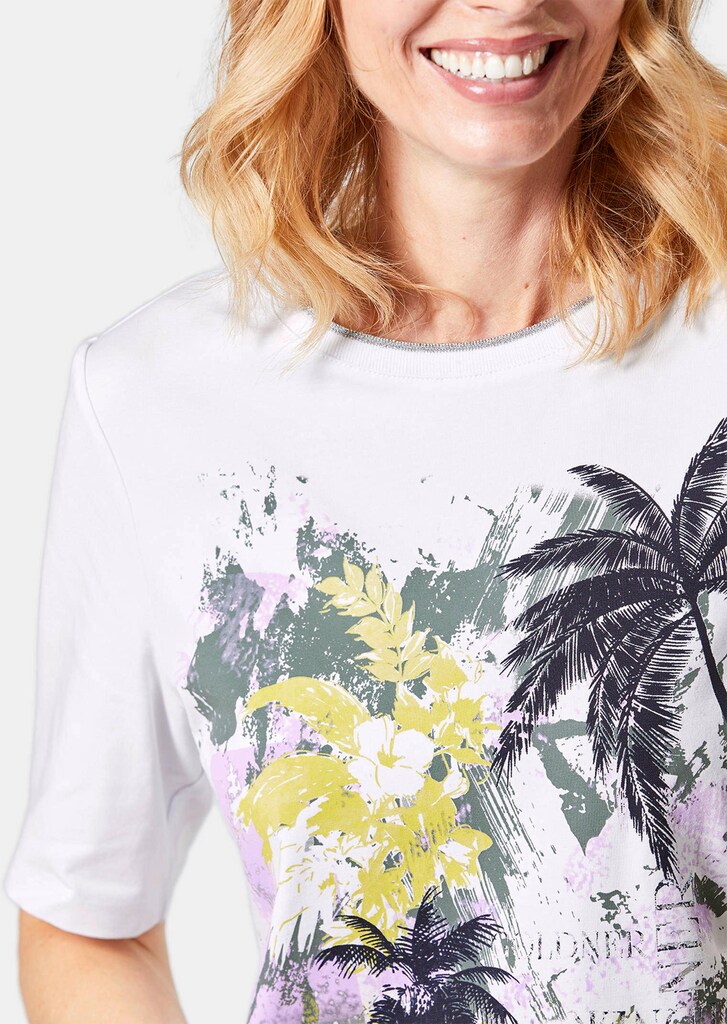 Druckshirt aus pflegeleichtem Baumwoll-Jersey