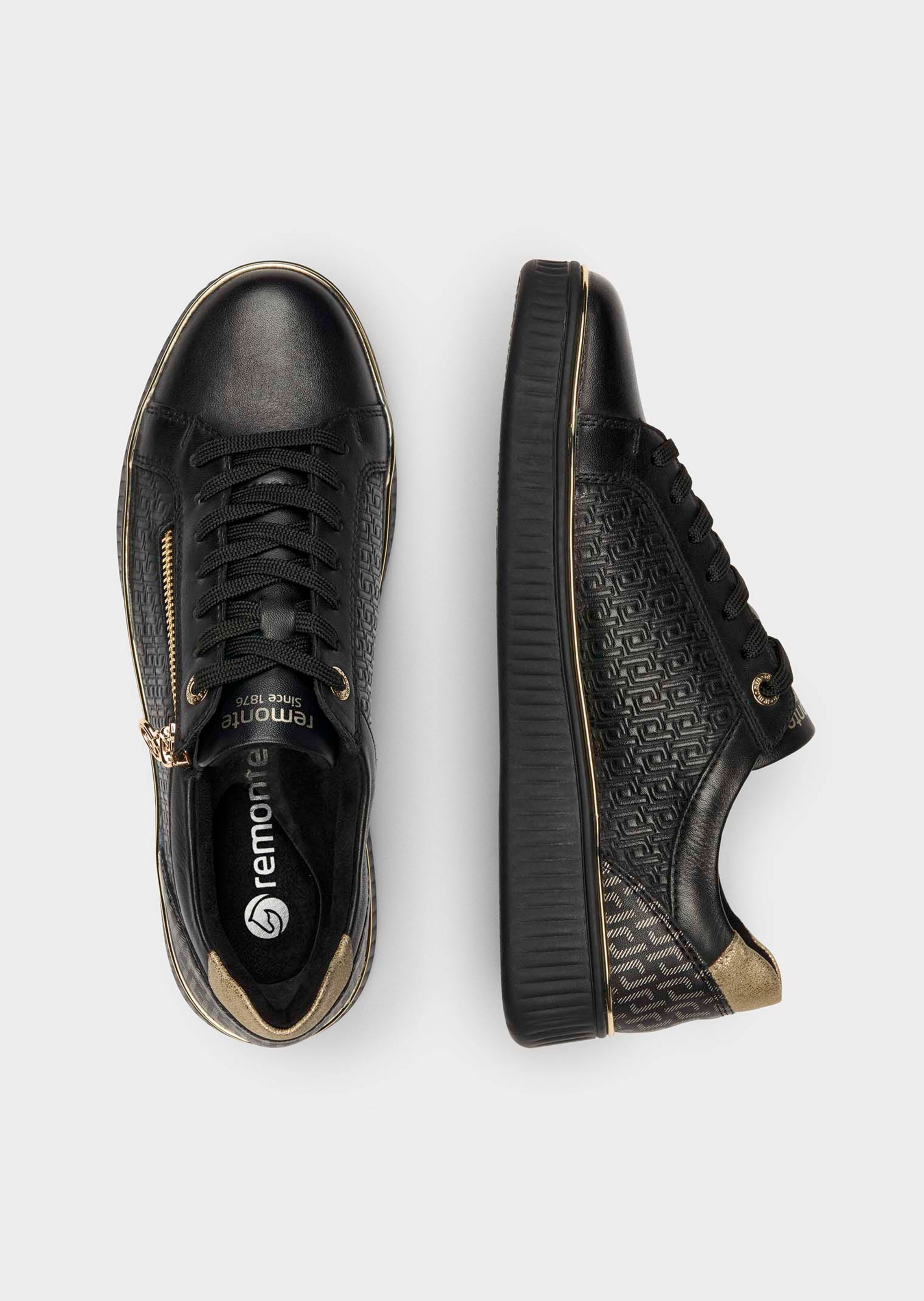 Eleganter Sneaker im Materialmix