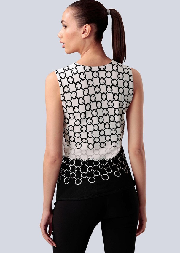 Stricktop mit grafischem Print 5