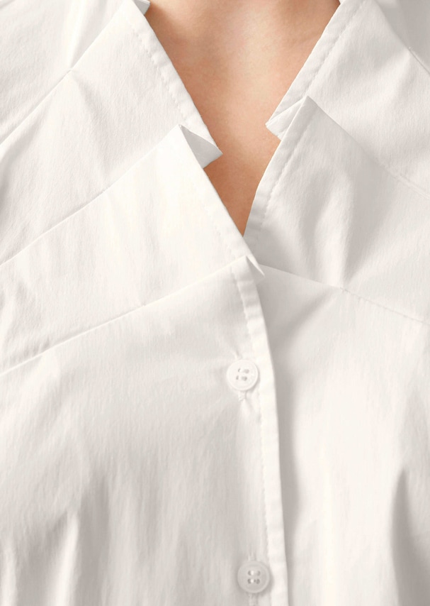 Longbluse mit Zierfalten 4