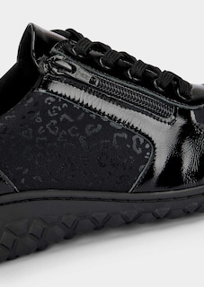 Sneaker mit Leo- und Lack-Akzenten thumbnail 3