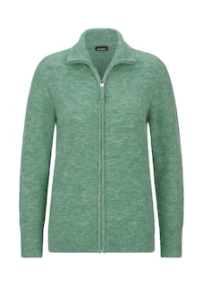 Strickjacke in Rippenstruktur mit Reißverschluss thumbnail 6