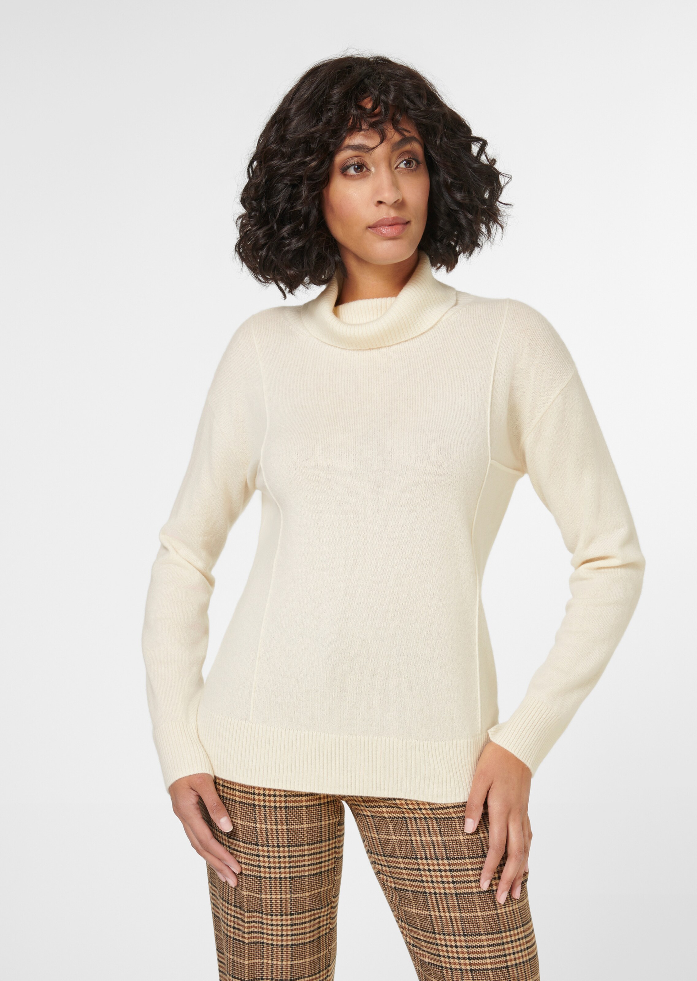 Pure cashmere turtleneck jumper