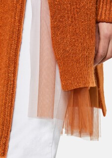 Lange Rippstrickjacke thumbnail 5