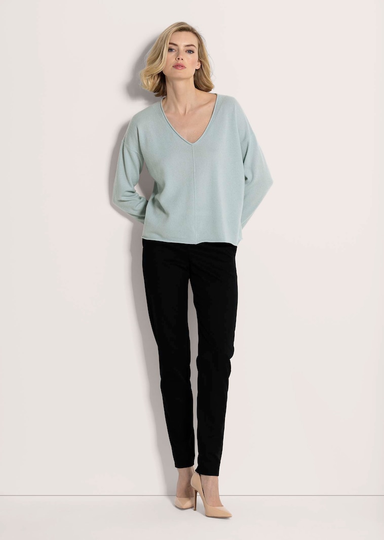 V-Pullover aus Kaschmir