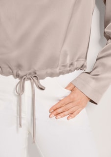 Satinbluse mit Tunnelzug thumbnail 5