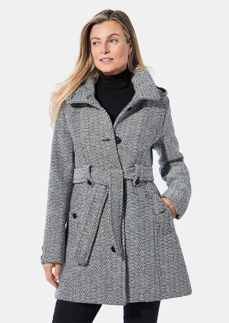 Kuscheliger Kurzmantel mit Wolle