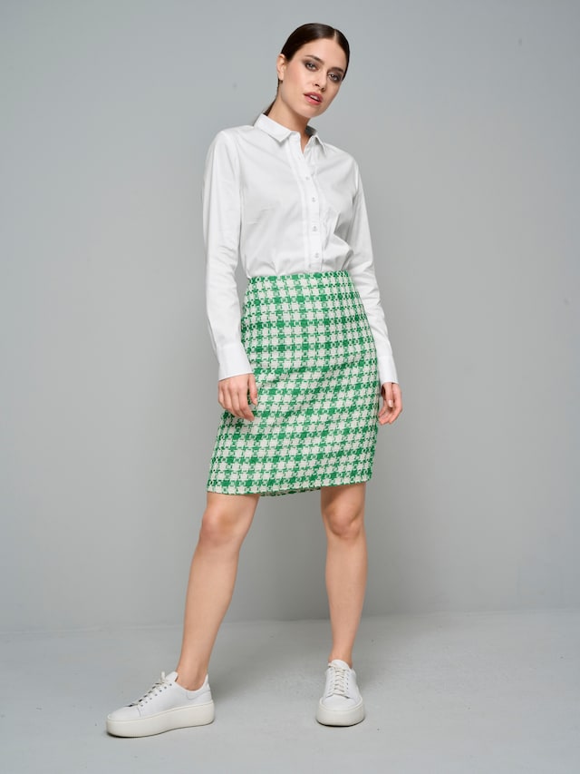 Rock mit Hahnentrittmuster 2