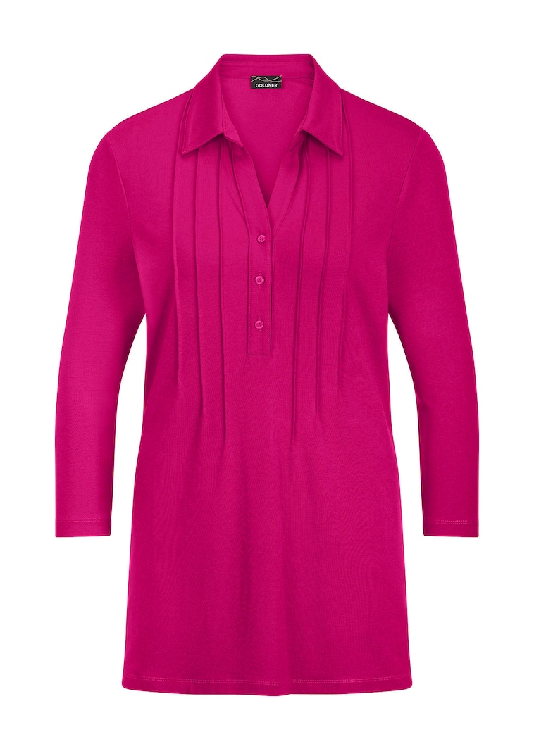 Tunique fluide en jersey avec nervures flatteuses