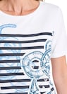 Maritimes Jersey-Shirt mit Glanzdetails thumbnail 5