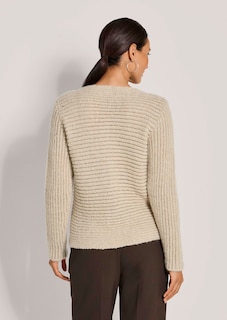 Strick-Pullover mit Struktur und Glanz-Akzenten thumbnail 3