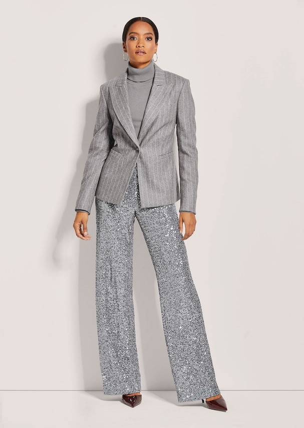 Trendstarker Nadelstreifen-Blazer 1