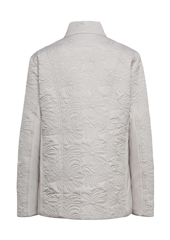 Jacke mit floraler Steppung