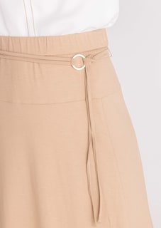 Jupe ample en jersey, avec ceinture thumbnail 4