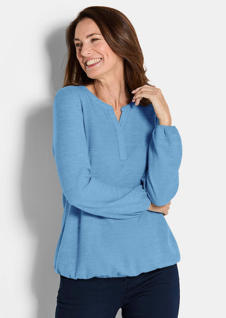 Shirt aus flauschigem Jersey