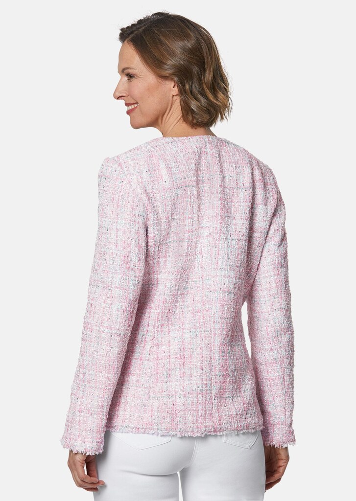 Exquisiter Bouclé-Blazer mit Glanzgarnen