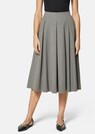 Calf-length pleated skirt in elegant Ceramica fabric thumbnail 1
