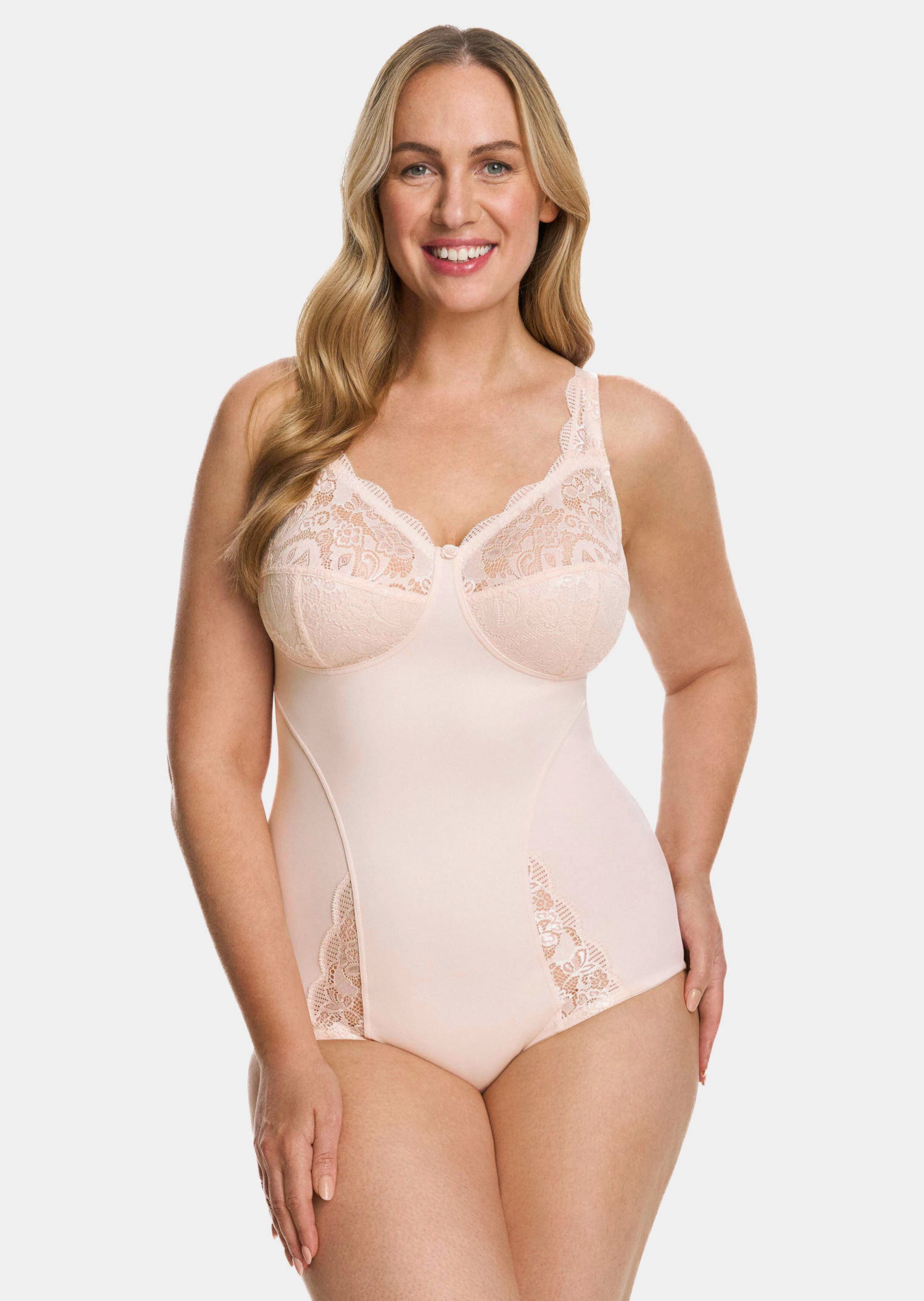 Body zonder beugels, met kant bij de cups