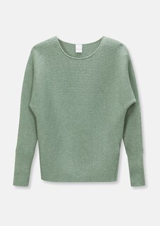 Rundhals-Pullover mit Fledermausärmeln thumbnail 6