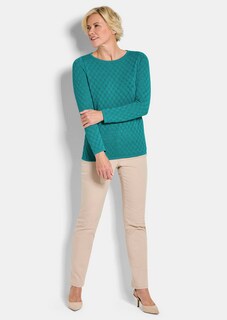 Strickpullover mit Wabenstruktur thumbnail 2