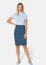 Denim skirt with fringes thumbnail 2