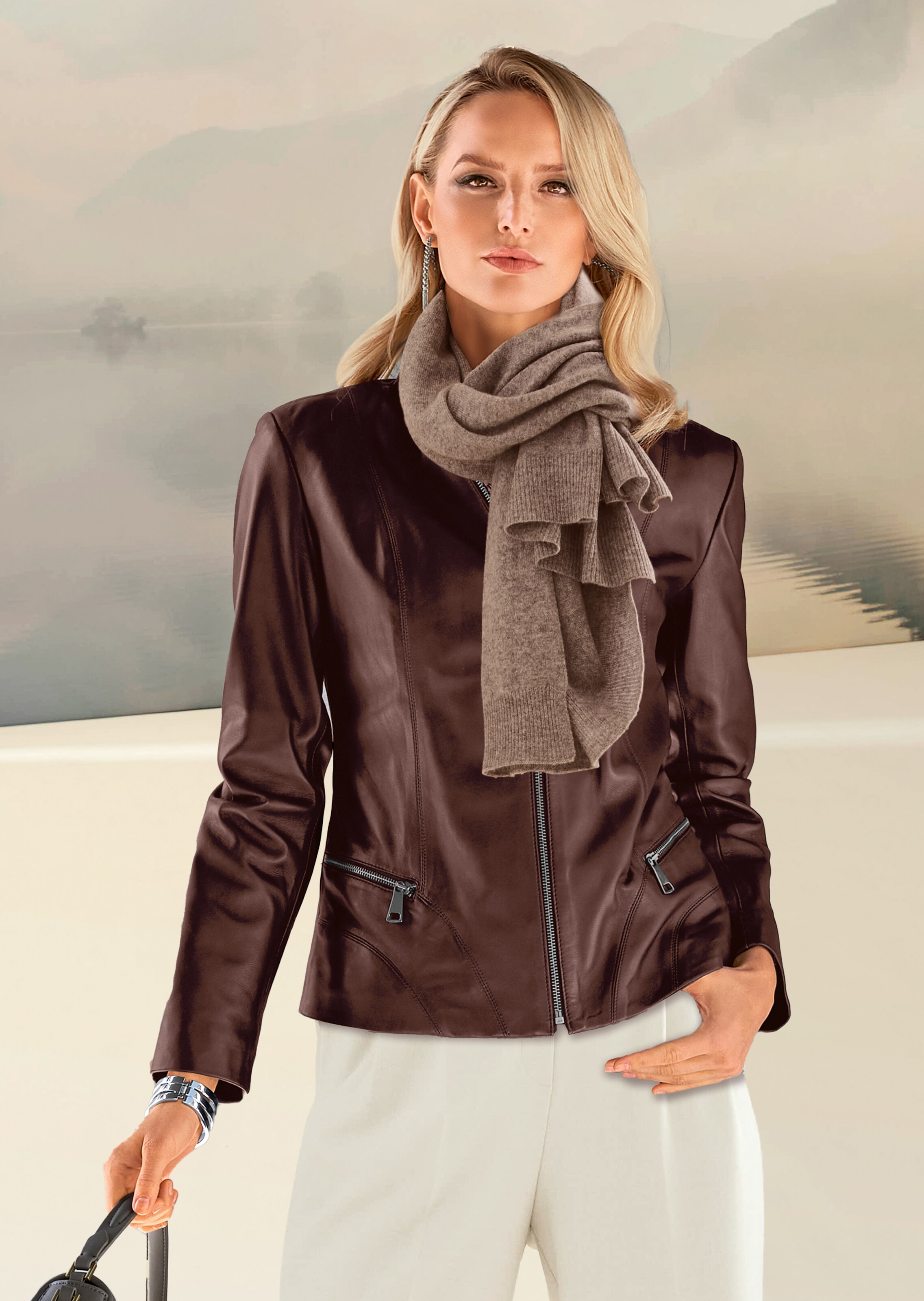 Lederjacke aus Lammnappa