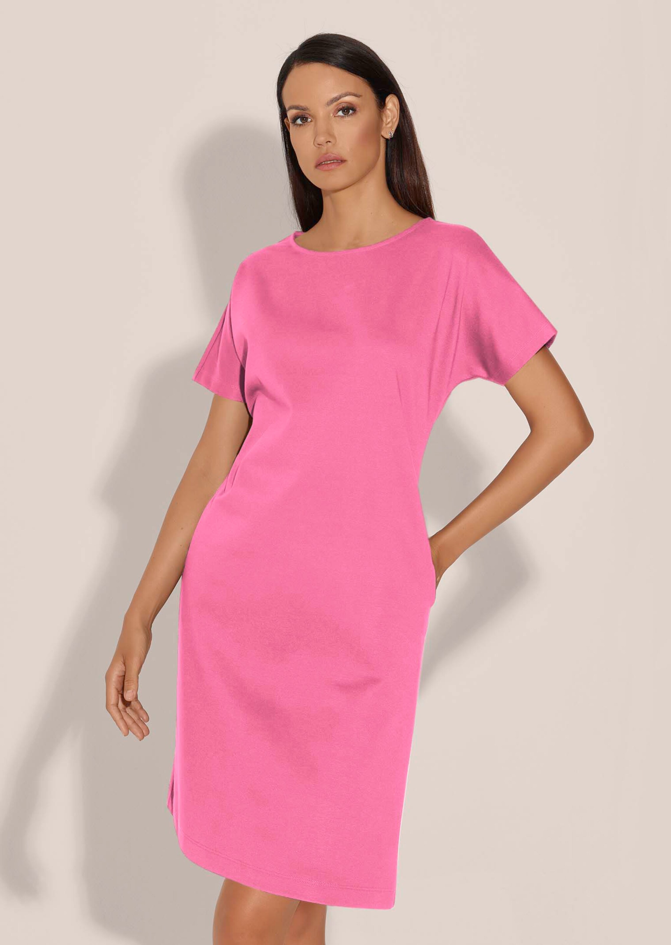 Jerseykleid in angesagter H-Linie in himbeersorbet | MADELEINE Mode Jerseykleid in angesagter H-Linie in himbeersorbet | MADELEINE Mode
