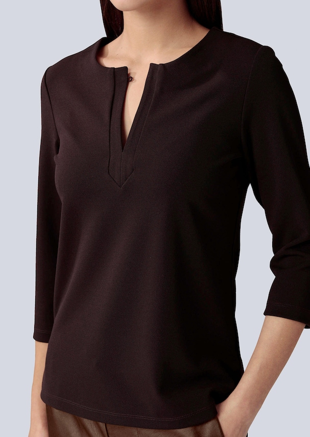 Shirt mit eingesetzter Blende 1