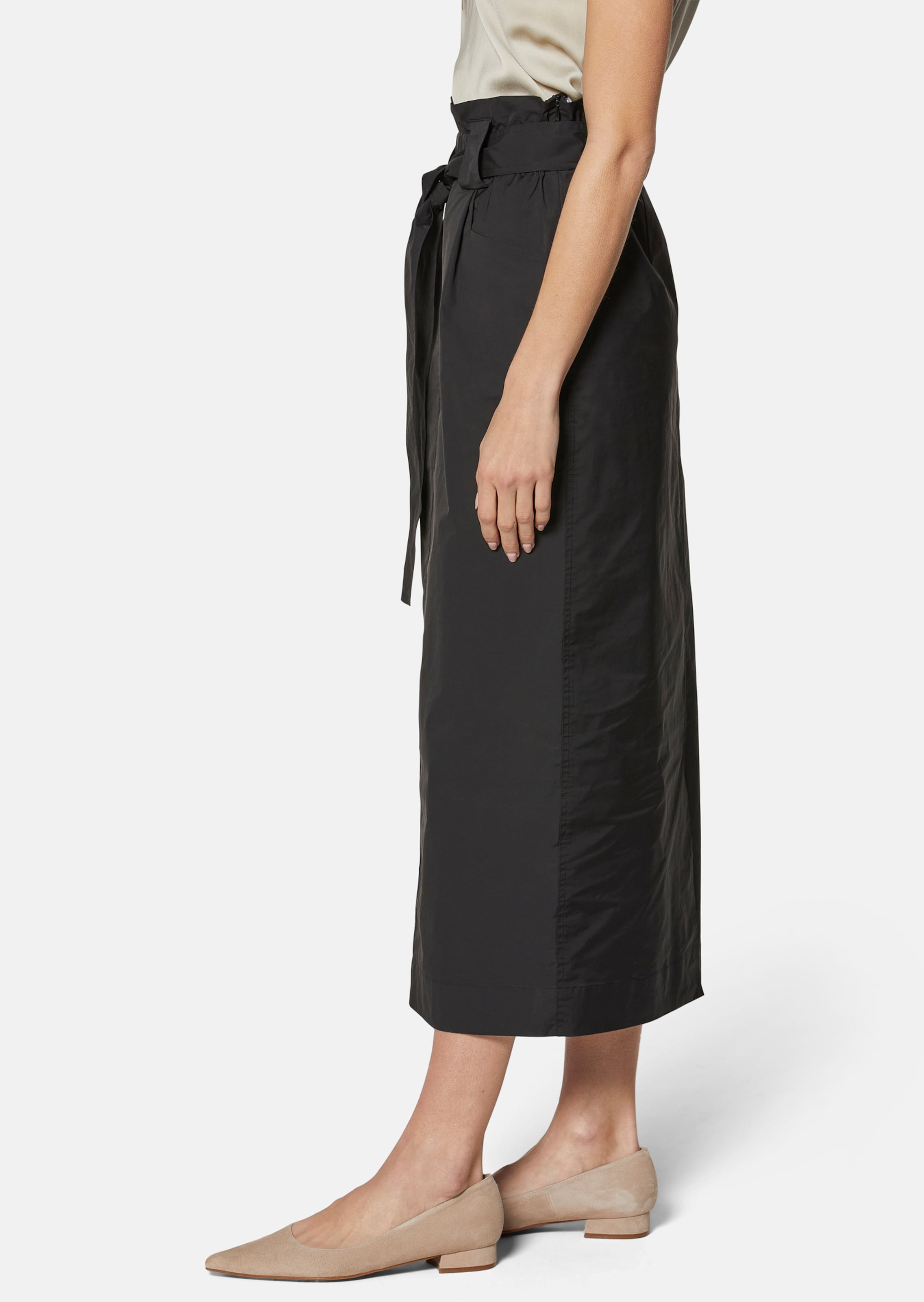 Dropped ファッション Melt the lady skinny belt slit skirt