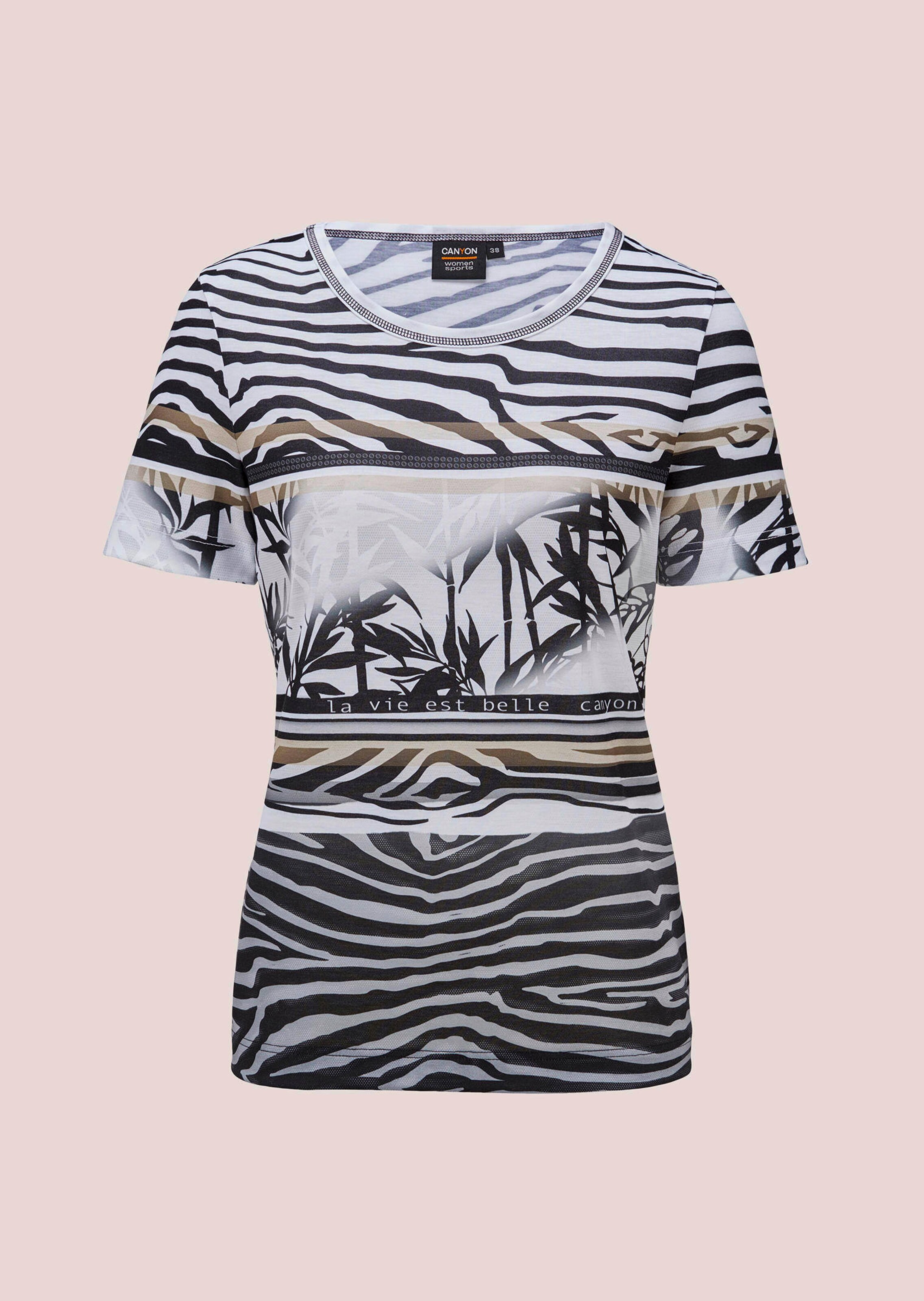 Jersey-Shirt mit Animal Print