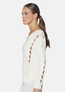 Knitted jumper with cut-outs and V-neckline thumbnail 4
