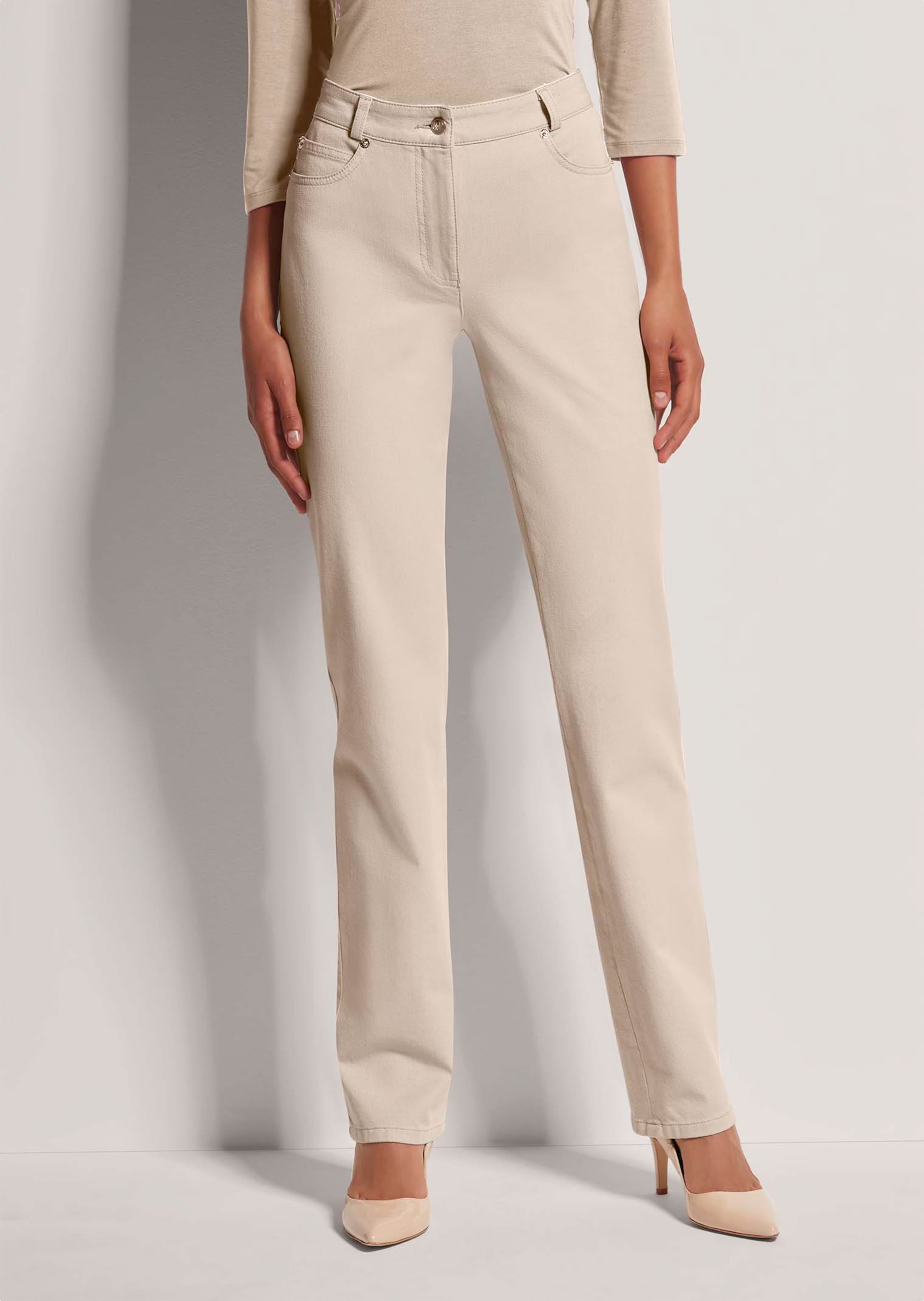 Jean M jambe droite avec imprimé logo