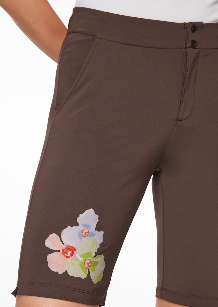 Bermuda Shorts mit floralem Motiv-Print 4