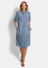 Kleid in Jeans-Optik aus reiner Baumwolle thumbnail 2