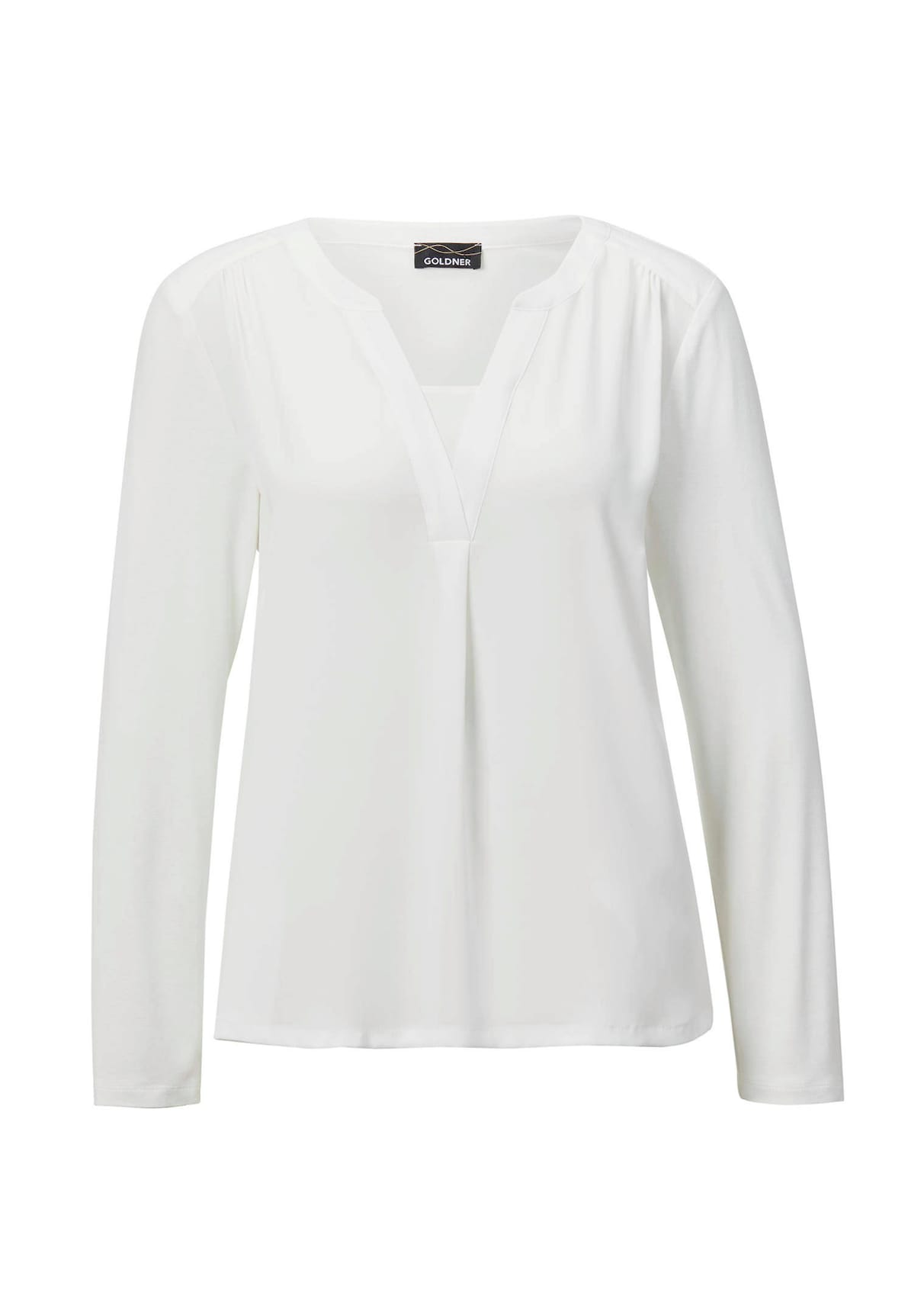 Blusenshirt mit Chiffon-Einsatz