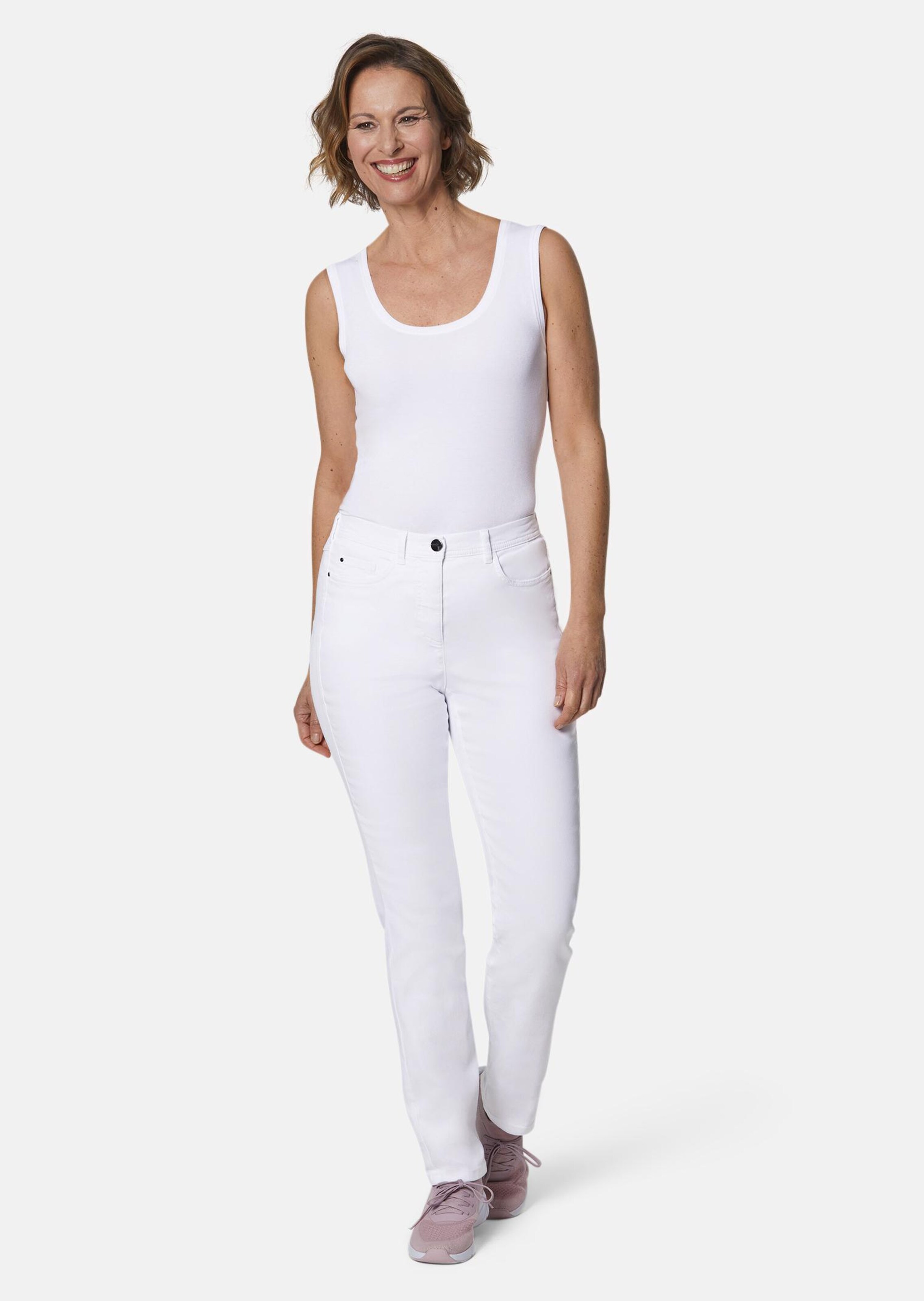 Jean super extensible - blanc - Gr. 40 de Goldner Fashion